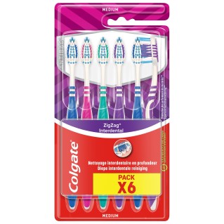 Colgate Brosse à dents ZigZag Médium