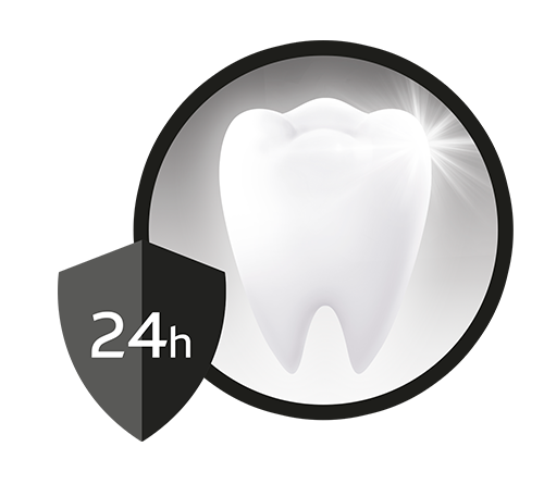 24h de protection antibactérienne pour toute la bouche*