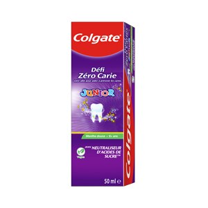 Dentifrice Colgate<sup>®</sup> Défi Zéro Carie Junior 6+