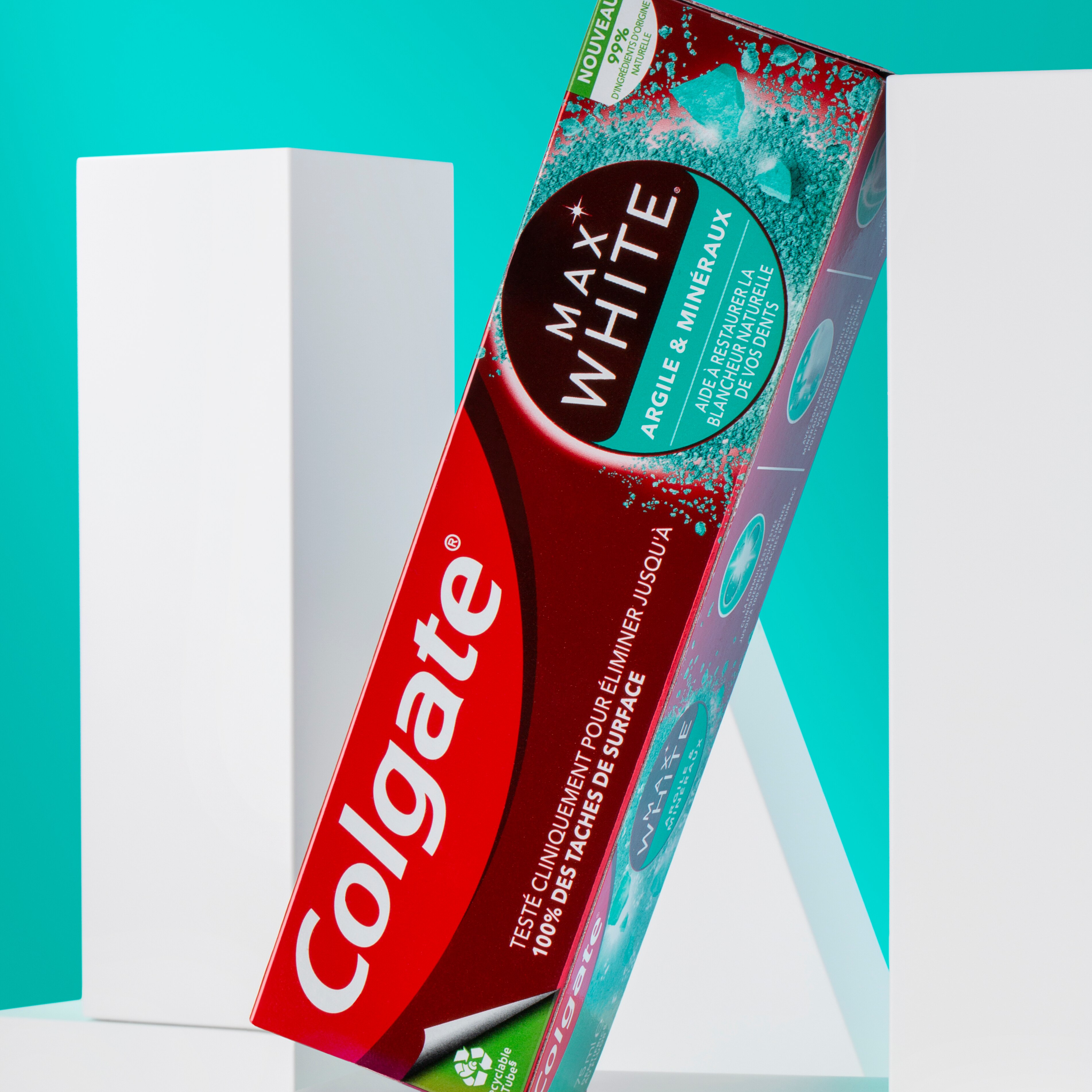 Tube de dentifrice Colgate MaxWhite Argile et minéraux