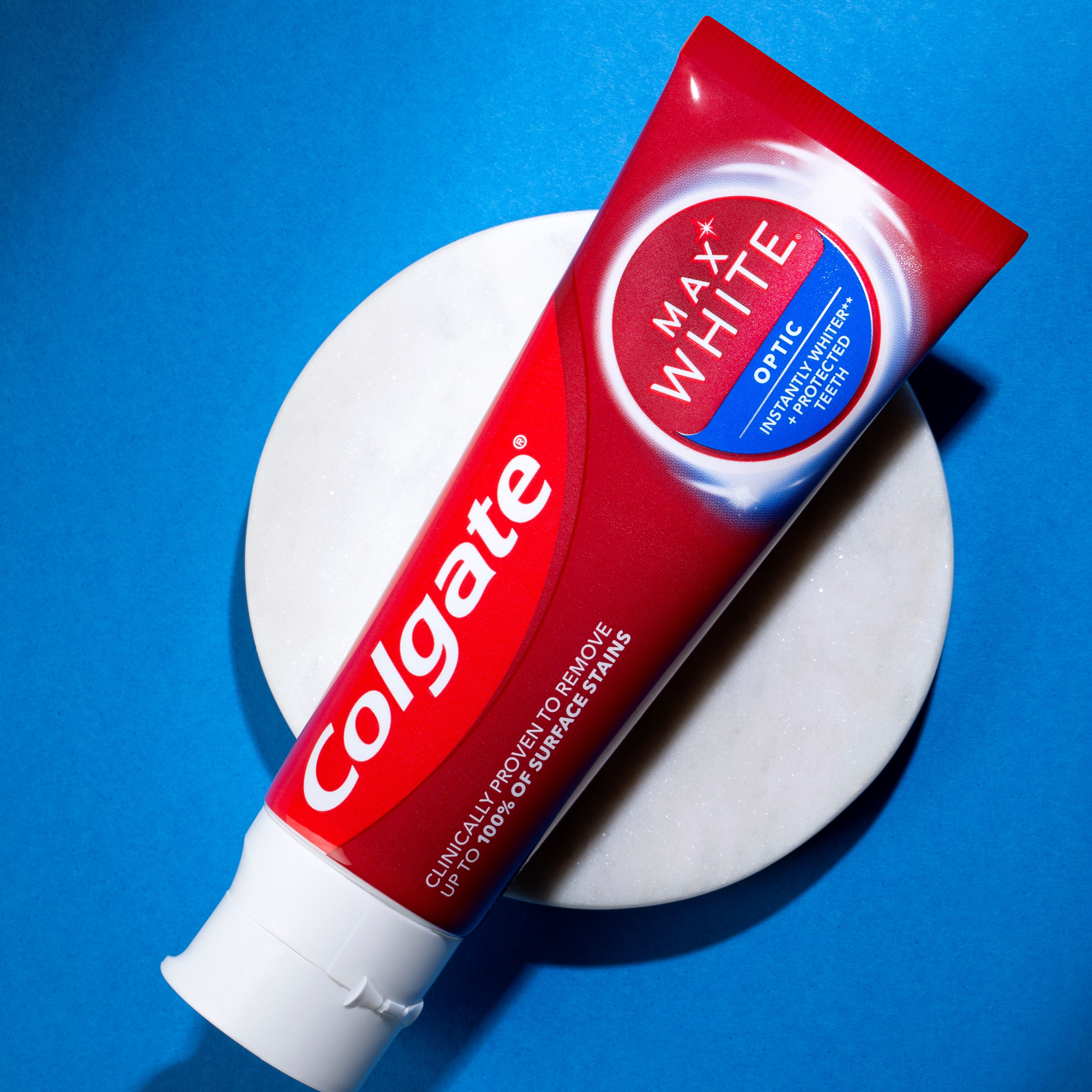 Tube de dentifrice Colgate MaxWhite Optic