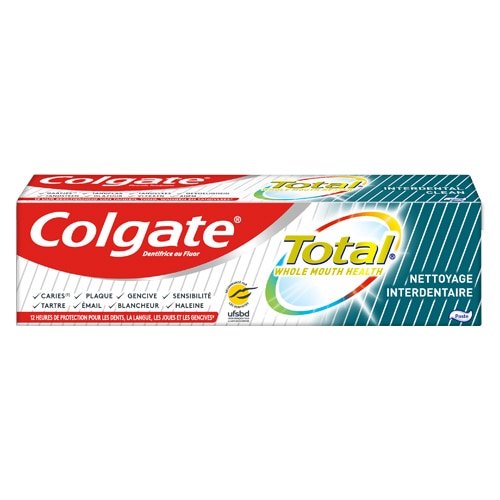 Dentifrice Colgate<sup>®</sup> Total<sup>®</sup> Nettoyage Interdentaire